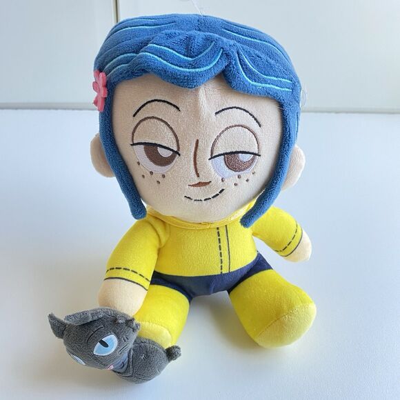 CORALINE‎ AND THE CAT 9" PLUSH PHUNNY Laika By Kidrobot 2020 Yellow - Picture 1 of 5